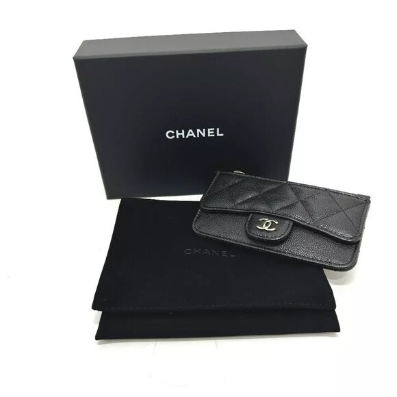 CHANEL AP2570 CC Mark Matelasse Classic Zip Card Case coin purse Unused - Picture 1 of 12